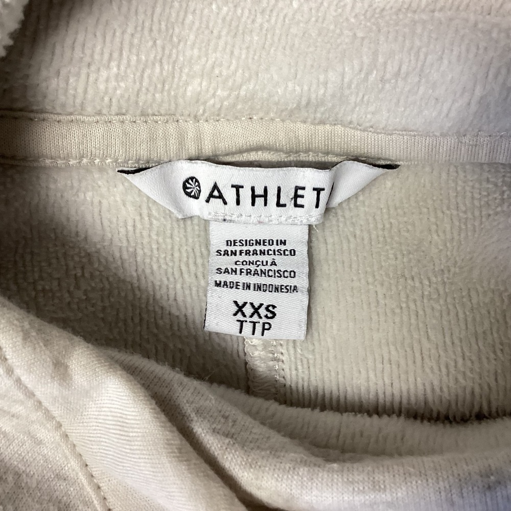Athleta Cozy Karma Asymmetrical Twist Neck Pullover Top XXS - Picture 3 of 16